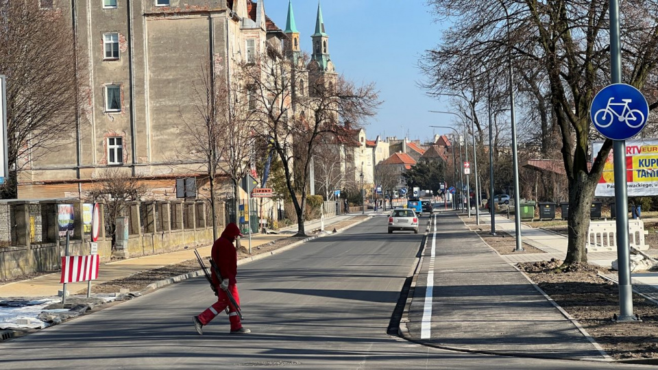 Remont ulicy Wrocławskiej w Brzegu [fot. Daniel Klimczak]