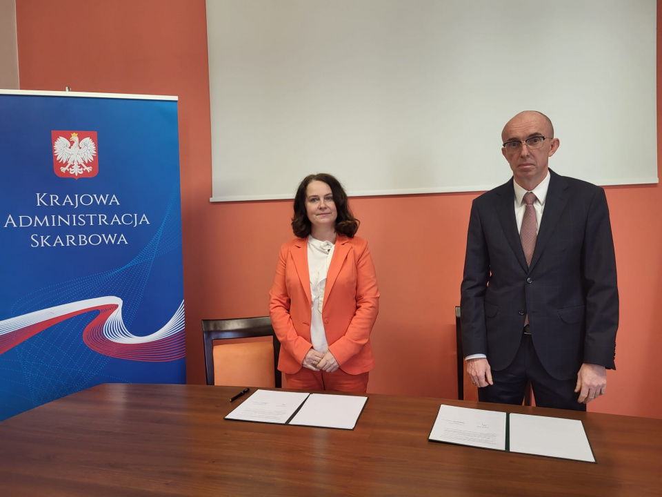 Podpisanie porozumienia o współpracy między KAS i Wydziałem Ekonomicznym UO [fot. Katarzyna Doros-Stachoń]