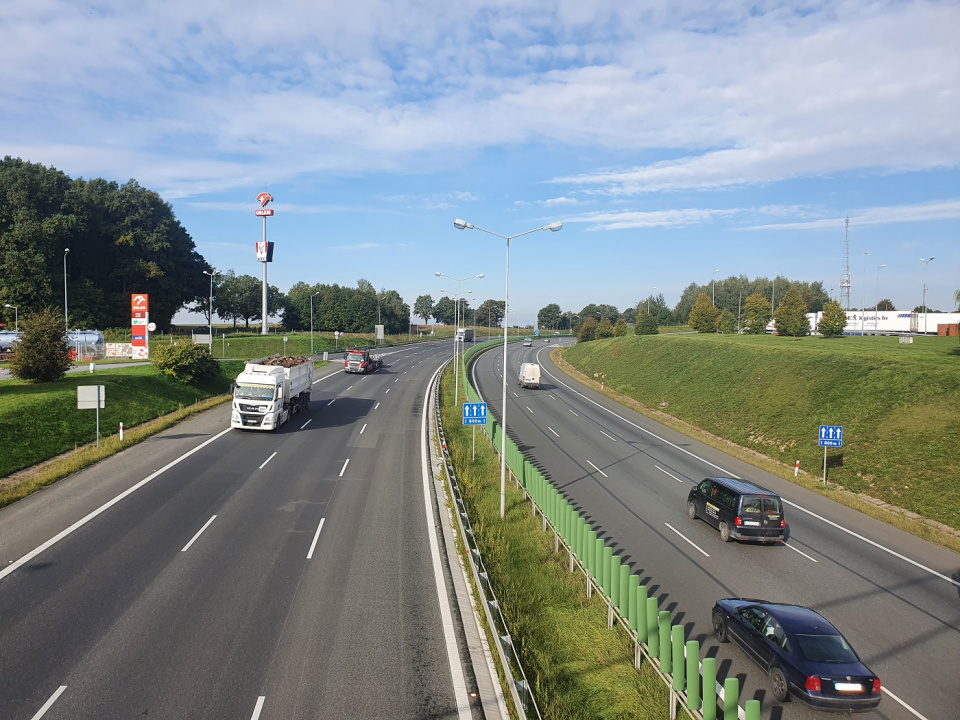 Zamknięcie węzła autostradowego A4 w Krapkowicach [fot. mat. GDDKiA w Opolu]