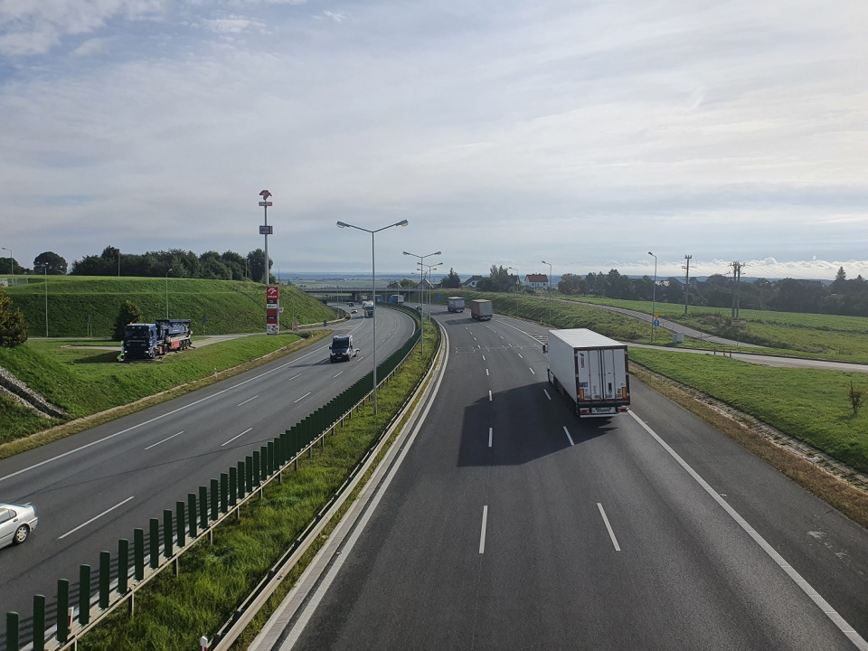 Zamknięcie węzła autostradowego A4 w Krapkowicach [fot. mat. GDDKiA w Opolu]