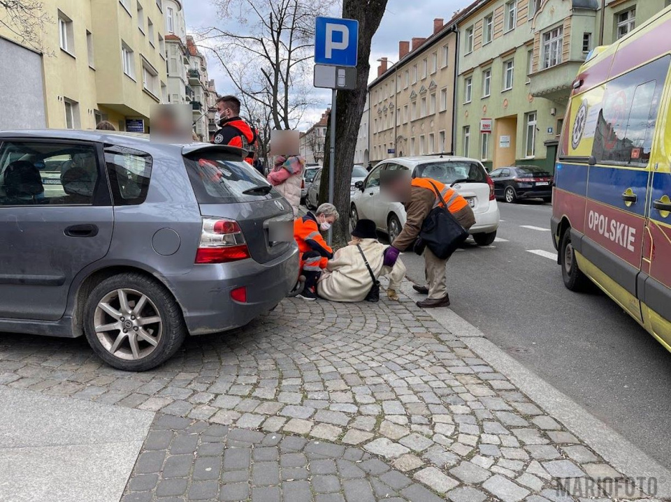 Potrącenie seniorki na ulicy Kościuszki w Opolu [fot. MARIO]