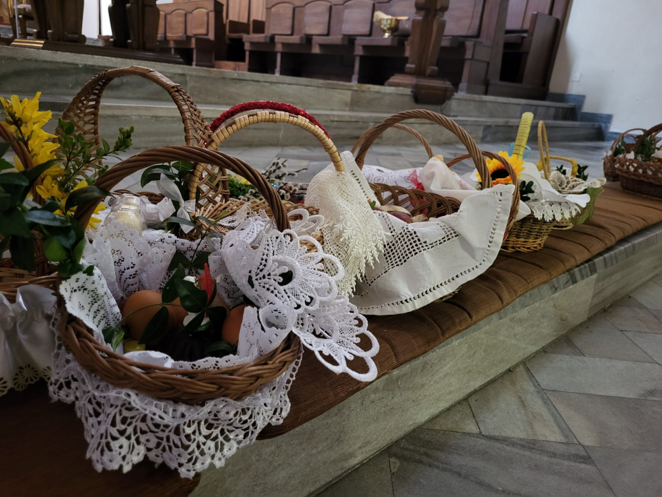 Święcenie pokarmów w Opolu [fot. Katarzyna Doros-Stachoń]