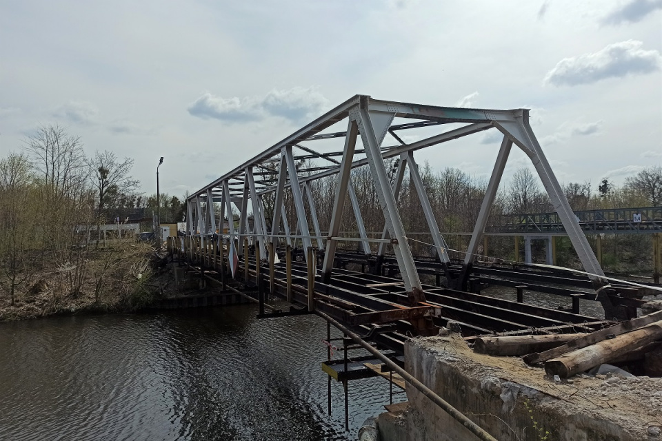 Most w Blachowni w trakcie remontu [fot. Joanna Gerlich]