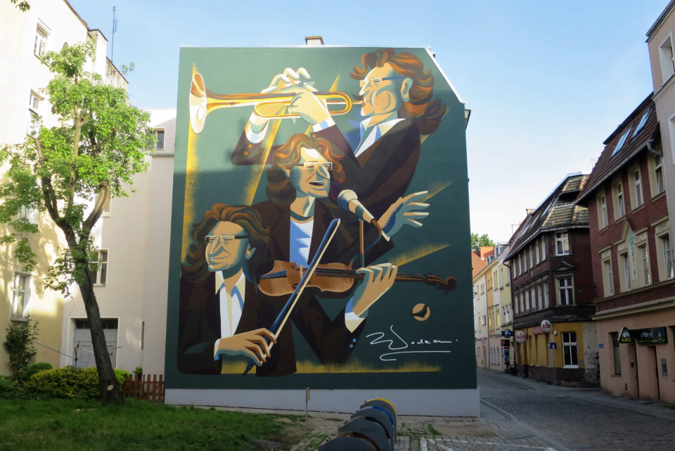 Mural Zbigniewa Wodeckiego [fot. Mariusz Majeran]