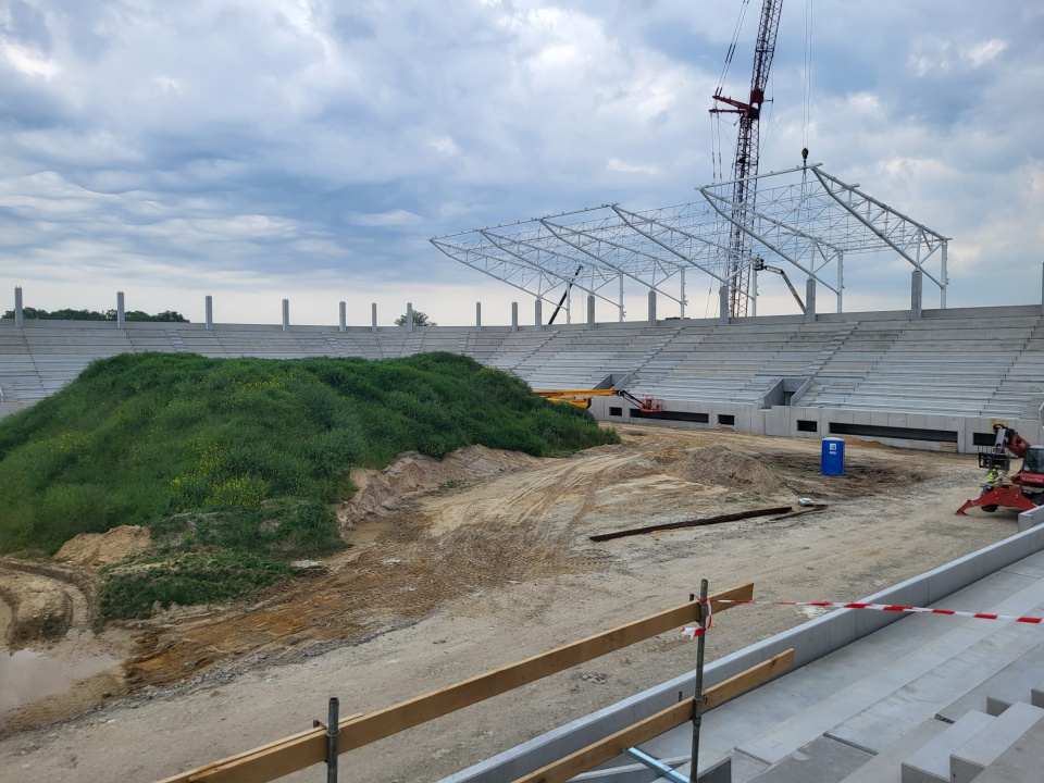 Budowa stadionu w Opolu [fot. Katarzyna Doros-Stachoń]
