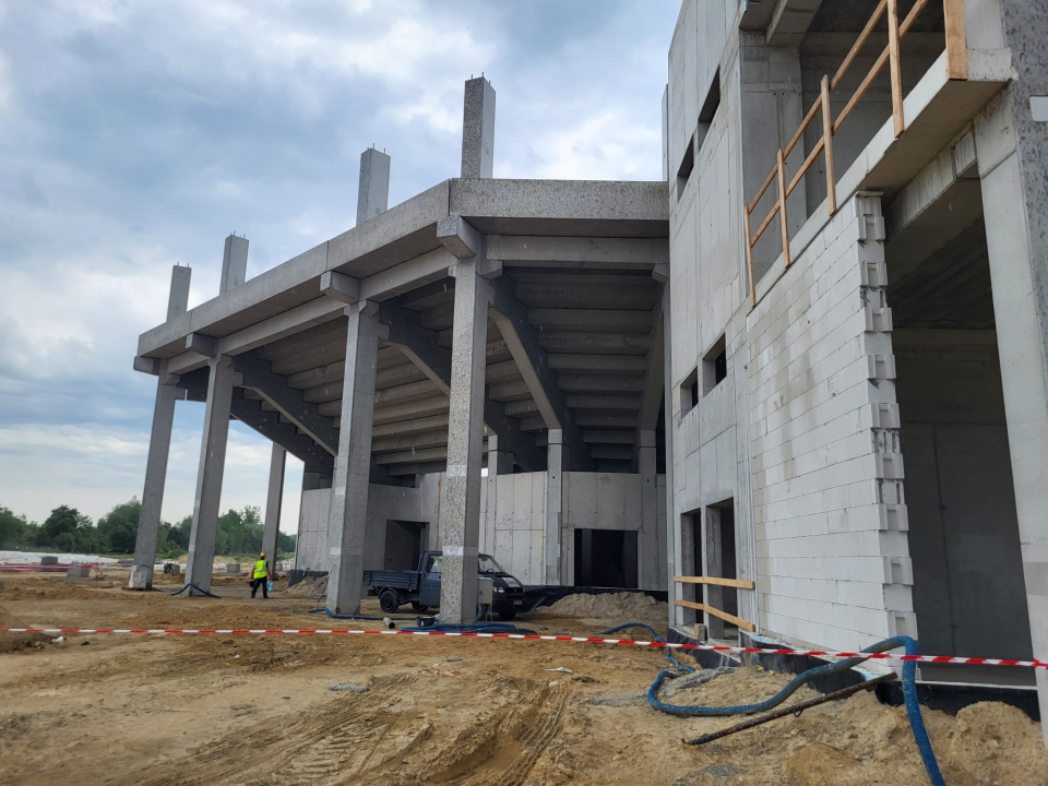 Budowa stadionu w Opolu [fot. Katarzyna Doros-Stachoń]
