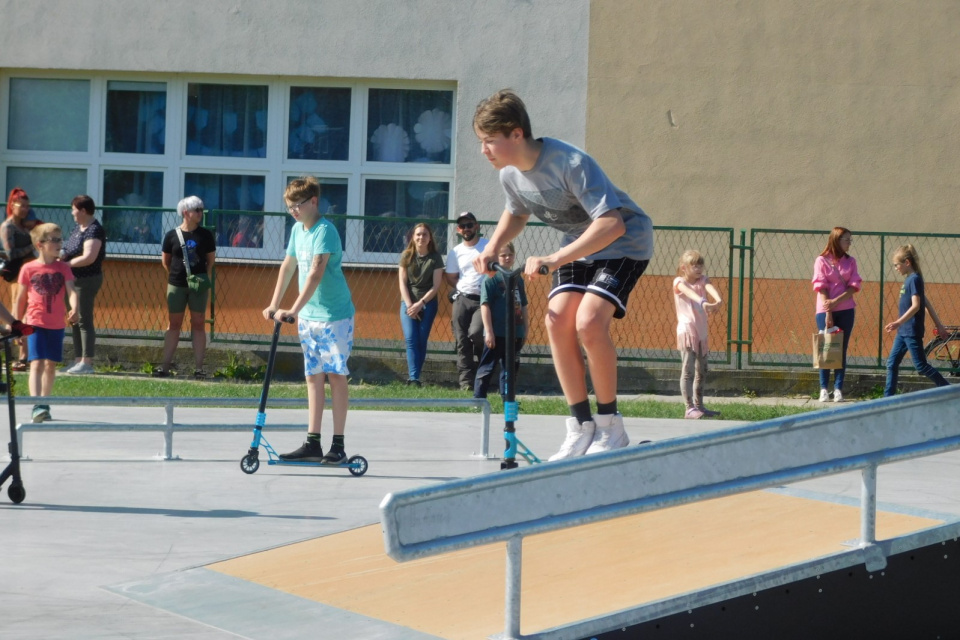 W Strzelcach Opolskich uroczyście oddano do użytku skatepark [fot. Joanna Gerlich]