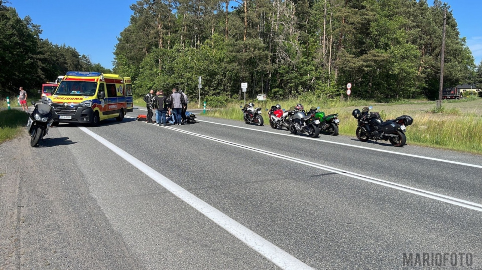 Kolizja z udziałem motocyklisty na obwodnicy Osowca [fot. Mario]