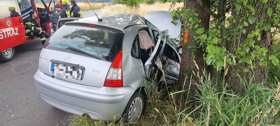 Wypadek w Szczedrzyku fot. Mario