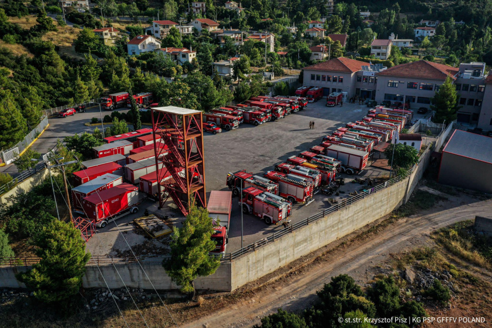 Misja Grecja 2023 - akcja polskich strażaków w Grecji [fot. FB Państwowa Straż Pożarna]