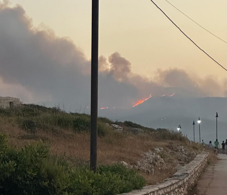 Pożar na wyspie Korfu [fot. słuchacz Radia Opole]