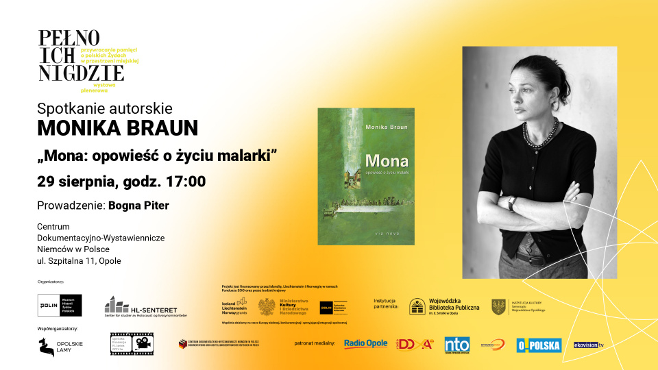 Spotkanie z Moniką Braun ,,Mona. Opowieść o życiu malarki" [fot. Facebook Wojewódzka Biblioteka Publiczna]