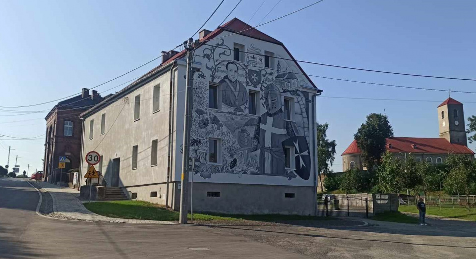 Mural w Grobnikach - [fot: Grzegorz Frankowski]