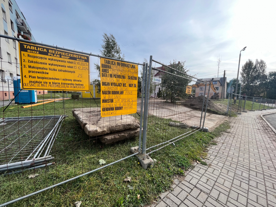 W Oleśnie rusza budowa mieszkań w ramach Społecznej Inicjatywy Mieszkaniowej [fot. Monika Matuszkiewicz-Biel]