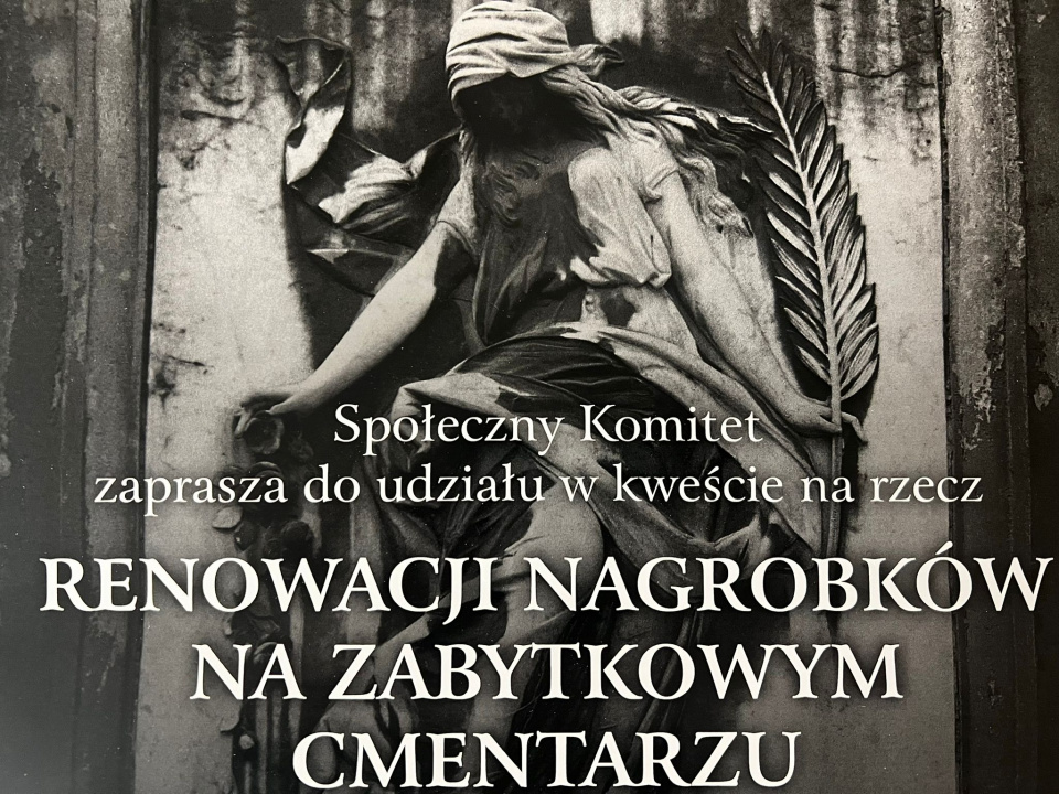 Plakat kwesty na cmentarzu przy u. Wrocławskiej