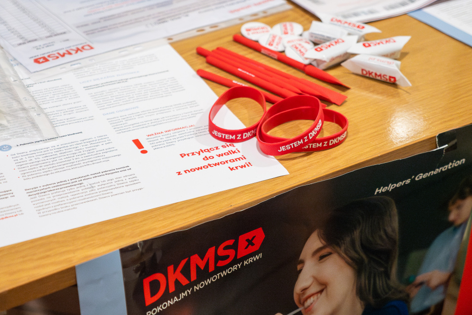 Akcja Fundacji DKMS na Uniwersytecie Opolskim i Politechnice Opolskiej [fot. Adam Dubiński]