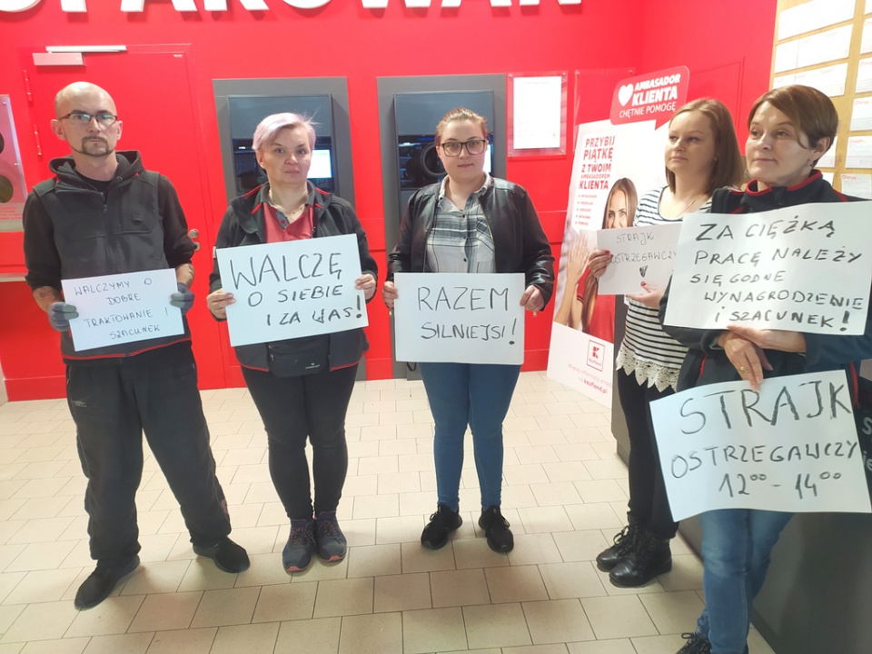 Strajk ostrzegawczy w Opolu, 30.12.2023 [fot. Witold Wośtak]