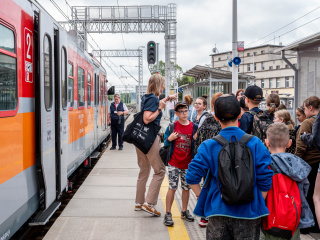 Akcja promująca przejazdy PolRegio oraz miasta i miasteczka Opolszczyzny [fot. Alisa Voytenko]