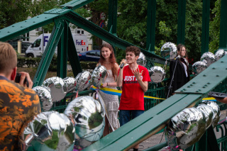 Most Groszowy - otwarcie mostu festiwalowego [fot. Marcin Boczek]