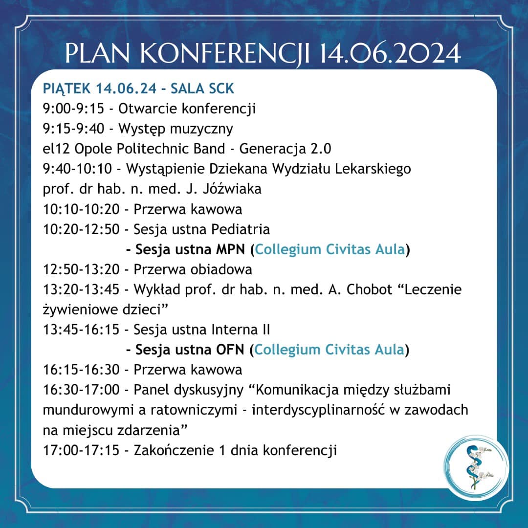 Program konferencji na piątek (14.06)