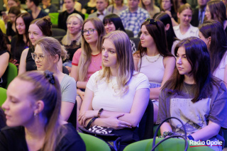 Minister nauki i szkolnictwa wyższego Dariusz Wieczorek na spotkaniu ze studentami opolskich uczelni. [fot. Sławomir Mielnik]