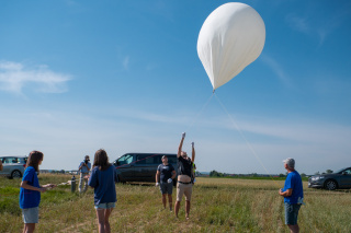 Balon meteorologiczny w Raszowej [fot. Daria Pakuła]