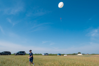 Balon meteorologiczny w Raszowej [fot. Daria Pakuła]