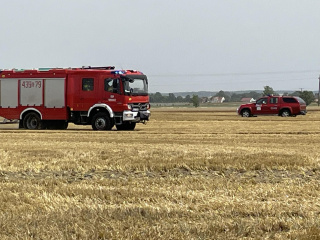 Pożar zboża [fot. Anastazja R.]