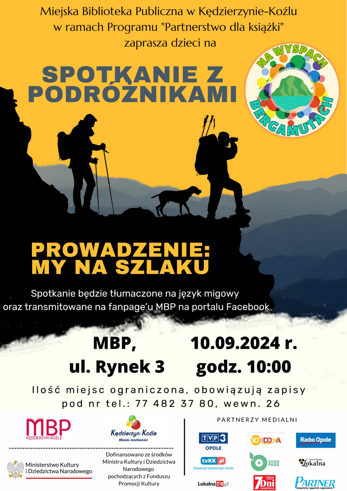 Plakat. My na szlaku - spotkanie z podróżnikami