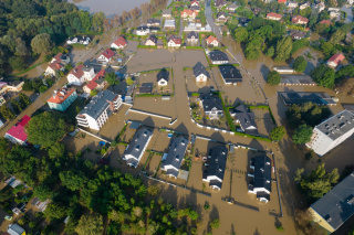 Sytuacja w Lewinie Brzeskim w środę 18.09.2024 r. [fot. Marcin Boczek]