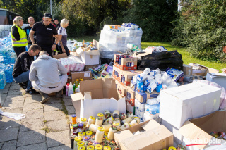 Punkt darów w Głuchołazach [fot. Sławomir Mielnik]