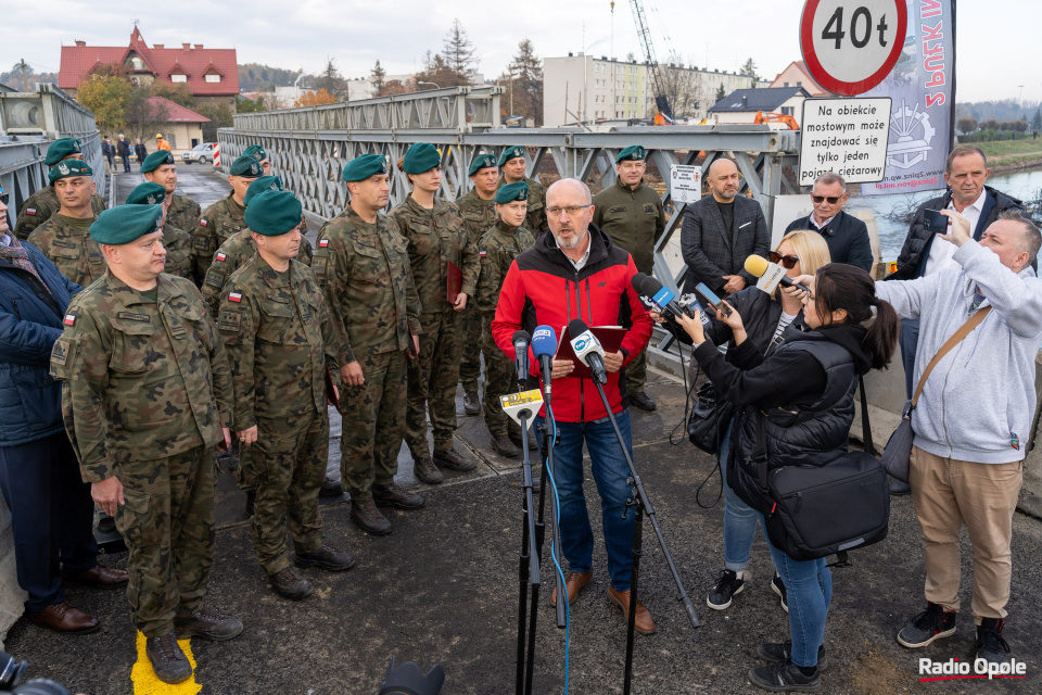 Nowy most tymczasowy w Głuchołazach został otwarty [fot. Adam Dubiński]