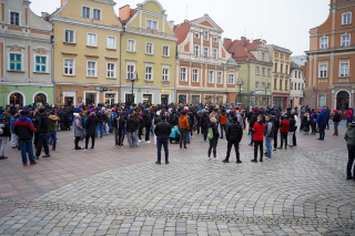 Przemarsz kibiców Odry Opole [fot. J. Madzia]