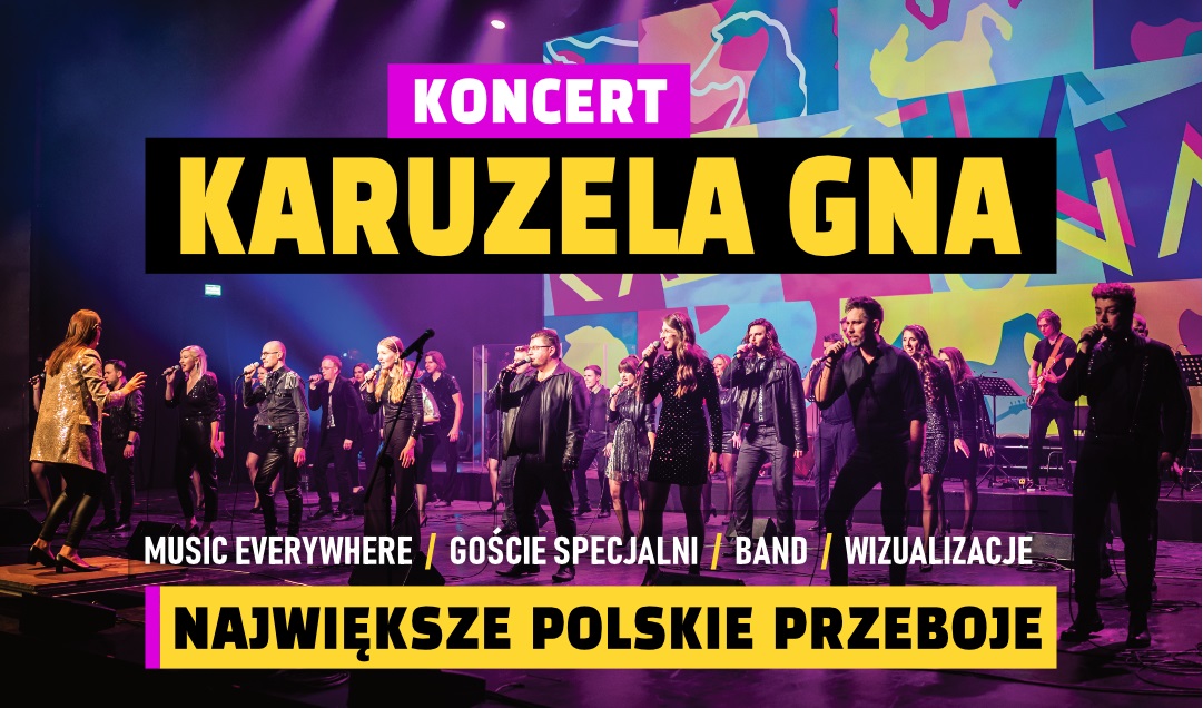 Plakat koncertu 'Karuzela gna'