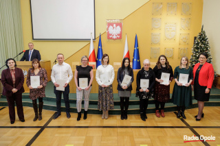 Wręczenie medali i aktów nadania stopnia awansu zawodowego nauczyciela dyplomowego [fot. Sławomir Mielnik]