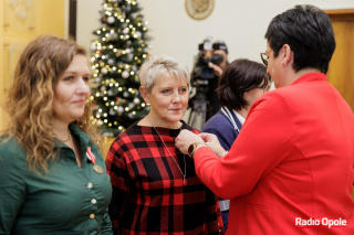 Wręczenie medali i aktów nadania stopnia awansu zawodowego nauczyciela dyplomowego [fot. Sławomir Mielnik]