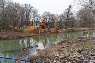 Budowa mostu na DK45 w Żywocicach [fot. Adam Dubiński]