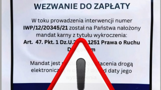 Fałszywy mandat [fot. mat. policji i KAS]