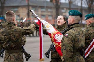 Przysięga wojskowa u opolskich logistyków [fot. Marcin Boczek]