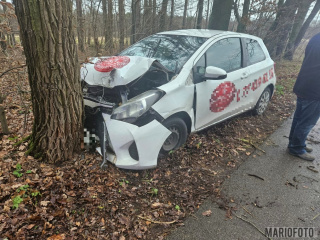 Wypadek na trasie Murów – Okoły [fot. Mario]