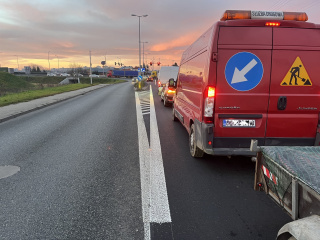 Skrzyżowanie ul. Oleskiej z obwodnicą Opola [fot. Dawid Rajwa]