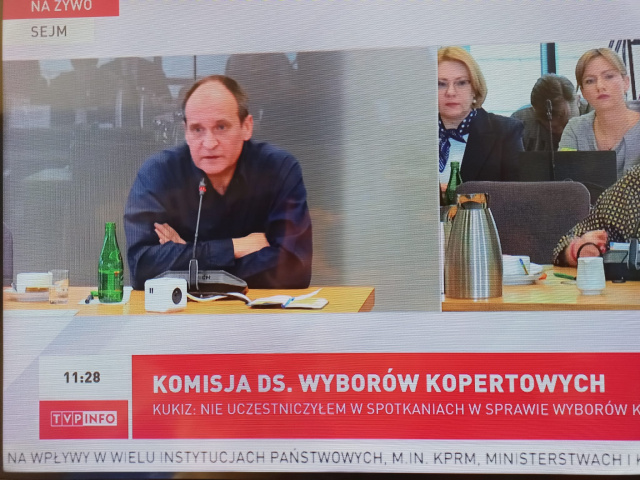 Opolski polityk Paweł Kukiz przed komisją ds. wyborów kopertowych