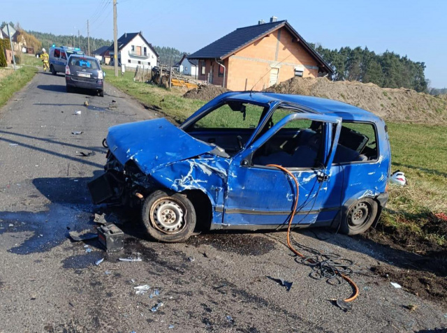 Wypadek w Kadłubie koło Strzelec Opolskich. Lądował LPR
