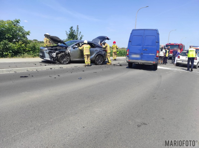 Karambol na ul. Krapkowickiej w Opolu. Zderzyły się 4 pojazdy