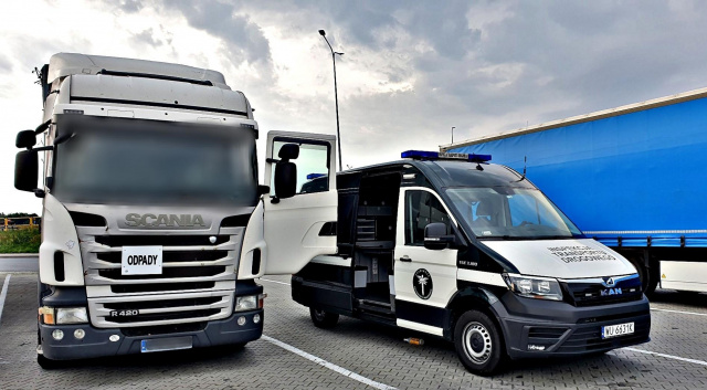 Łyse opony w ciężarówce. Kontrola ITD na autostradzie A4