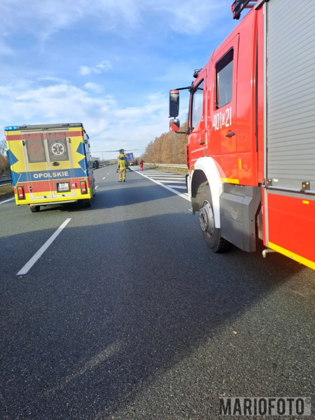 Utrudnienia na autostradzie A4. Ranny kierowca ciężarówki