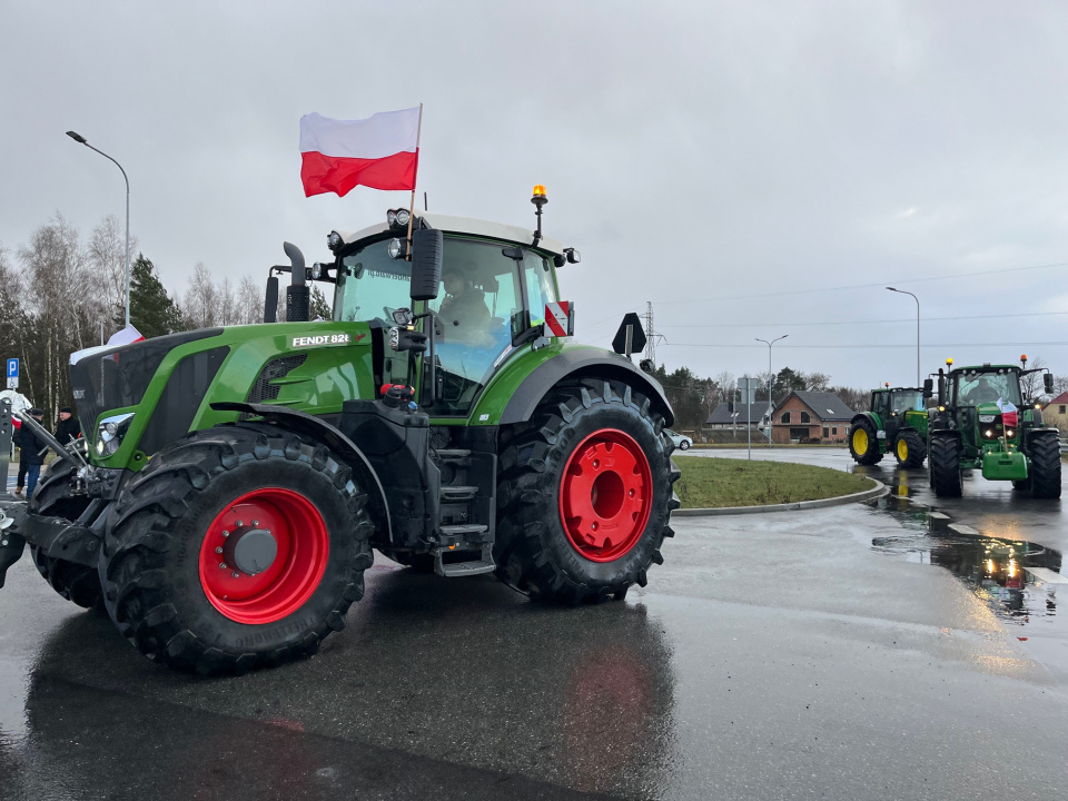 Protesty rolników w Namysłowie [fot. Monika Matuszkiewicz-Biel]