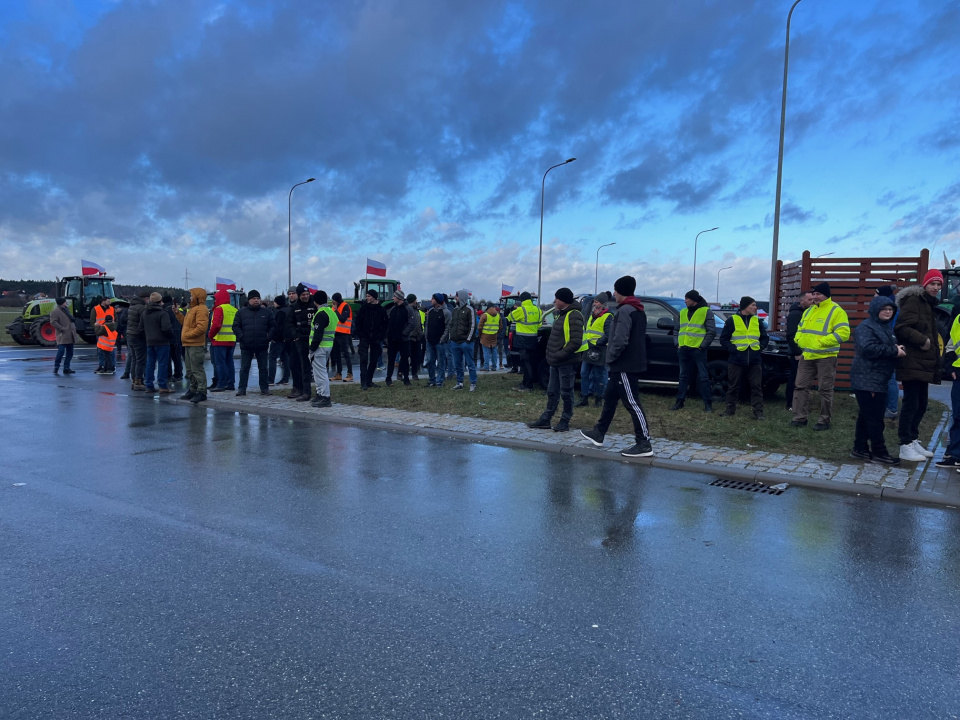 Protest rolników w Namysłowie [fot. Monika Matuszkiewicz-Biel]