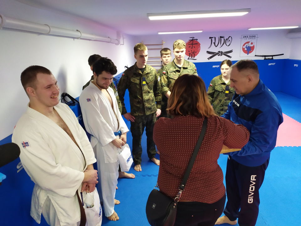 Otwarcie sali judo w I LO w Opolu [fot. Anna Kurc]