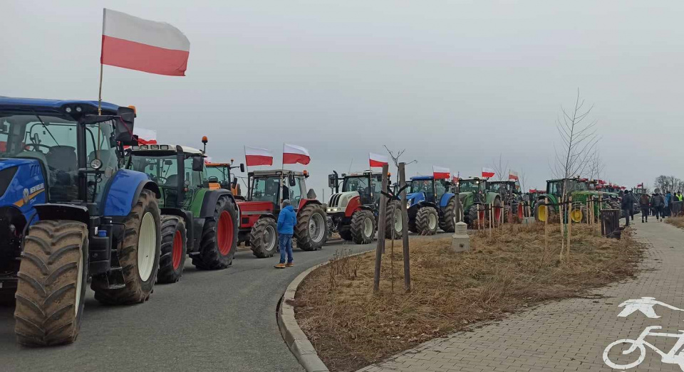 Protest rolników w powiecie głubczyckim i rolników z Czech - [fot: Grzegorz Frankowski]